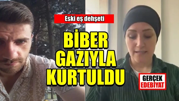 Eski eşinin saldırısını biber gazıyla savuşturmayı başardı!