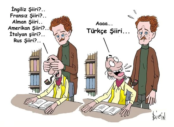 Karikatür 'Türkçe edebiyat'çılarını yendi