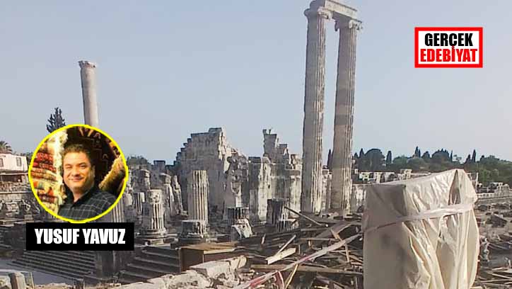 Didim Apollon Tapınağı'na bile beton dökmüşler!