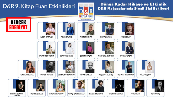 Yerli yabancı 100’ü aşkın yazar ‘D&R Kitap Fuarı’nda