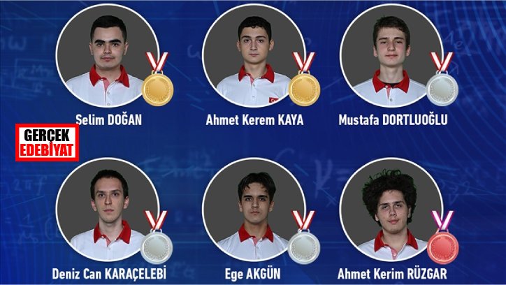 Matematik olimpiyatında ikisi altın altı madalya kazandık