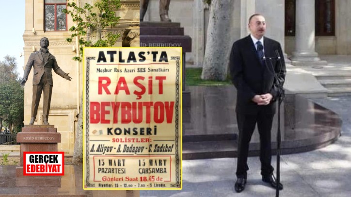 'Ayrılık' şarkısının babası Raşid Bahbudov'un heykeli açıldı