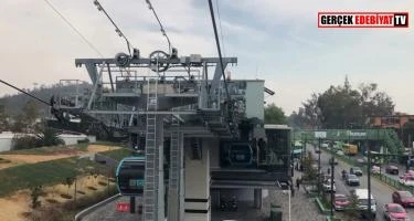 Mexico City teleferik görüntüleri